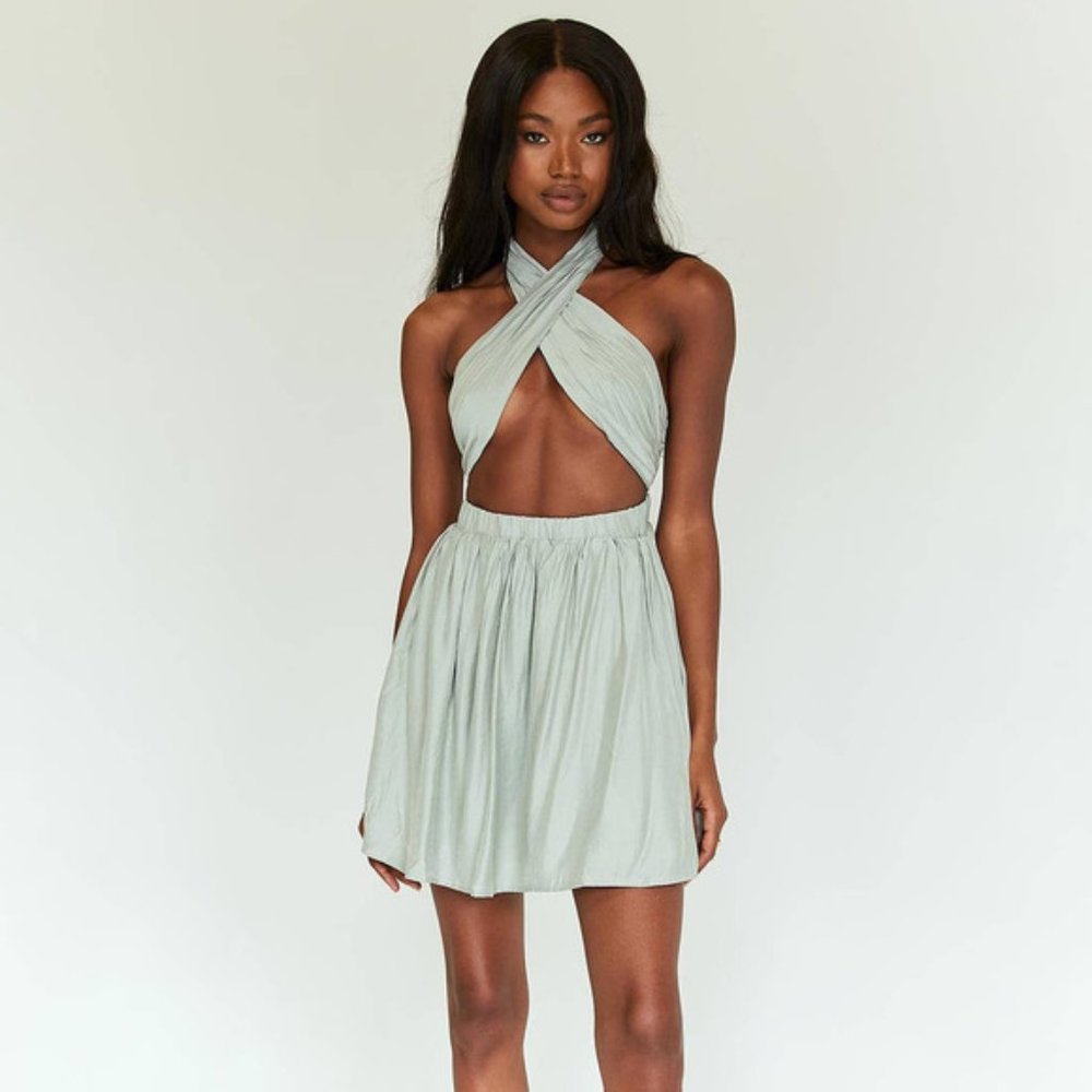 NWT Princess Polly Jessica Mini Dress Green